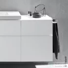 Geberit ICON 45x47,6x60 cm-es 2 fiókos oldalsó szekrény krómozott fogantyúval,fényes fehér 502.315.01.2