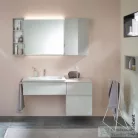 Geberit ICON 45x47,6x60 cm-es 2 fiókos oldalsó szekrény krómozott fogantyúval,fényes fehér 502.315.01.2