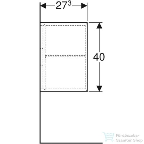 Geberit ICON 37x27,3x40 cm-es kiegészítő szekrény,fényes fehér 502.325.01.1