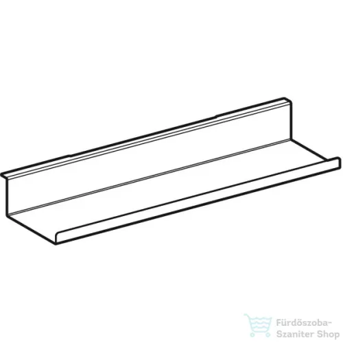 Geberit 45 cm-es acél fali polc,matt porszórt láva 502.326.JK.1