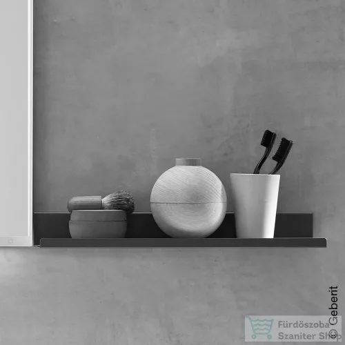 Geberit 67,5 cm-es acél fali polc,matt porszórt láva 502.327.JK.1