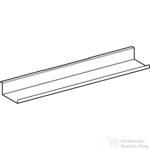 Geberit 67,5 cm-es acél fali polc,matt porszórt homokszürke 502.327.JL.1