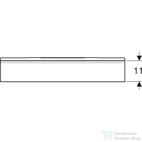 Geberit 67,5 cm-es acél fali polc,matt porszórt homokszürke 502.327.JL.1