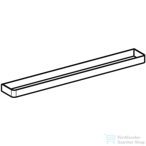 Geberit bútorra szerelhető 42,4 cm-es törölközőtartó,porszórt matt láva 502.328.JK.1