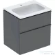 Geberit iCON 60 cm-es mosdó és alsószekrény kombináció 2 fiókkal,matt láva 502.335.JK.1