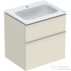   Geberit iCON 60 cm-es mosdó és alsószekrény kombináció 2 fiókkal,fényes homokszürke 502.335.JL.1