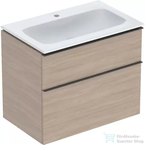 Geberit iCON 75 cm-es mosdó és alsószekrény kombináció 2 fiókkal,tölgy 502.336.JH.1
