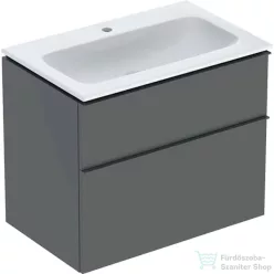   Geberit iCON 75 cm-es mosdó és alsószekrény kombináció 2 fiókkal,matt láva 502.336.JK.1