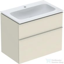   Geberit iCON 75 cm-es mosdó és alsószekrény kombináció 2 fiókkal,fényes homokszürke 502.336.JL.1