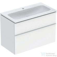   Geberit iCON 90 cm-es mosdó és alsószekrény kombináció 2 fiókkal,matt fehér 502.337.01.3
