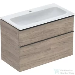   Geberit iCON 90 cm-es mosdó és alsószekrény kombináció 2 fiókkal,hikoridió 502.337.JR.1