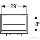 Geberit SELNOVA SQUARE 32,3x25,3x55,7 cm-es 1 ajtós alsószekrény,fényes fehér 502.730.00.1