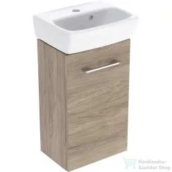   Geberit SELNOVA SQUARE 36x28 cm-es mosdó és 1 ajtós alsószekrény kombináció,hikoridió 502.744.00.1