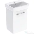 Geberit SELNOVA SQUARE 45x35 cm-es mosdó és 1 ajtós alsószekrény kombináció,fényes fehér 502.746.00.1