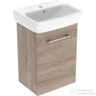 Geberit SELNOVA SQUARE 45x35 cm-es mosdó és 1 ajtós alsószekrény kombináció,hikoridió 502.748.00.1