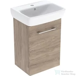   Geberit SELNOVA SQUARE 45x35 cm-es mosdó és 1 ajtós alsószekrény kombináció,hikoridió 502.748.00.1