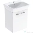 Geberit SELNOVA SQUARE 50x42 cm-es mosdó és 1 ajtós alsószekrény kombináció,fényes fehér 502.750.00.1