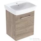 Geberit SELNOVA SQUARE 50x42 cm-es mosdó és 1 ajtós alsószekrény kombináció,hikoridió 502.752.00.1