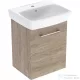 Geberit SELNOVA SQUARE 50x42 cm-es mosdó és 1 ajtós alsószekrény kombináció,hikoridió 502.752.00.1