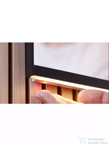 Geberit OPTION PLUS SQUARE 40x70 cm-es tükör LED világítással,matt fekete/eloxált alumínium 502.780.14.1