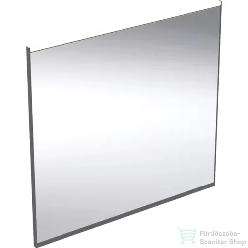 Geberit OPTION PLUS SQUARE 75x70 cm-es tükör LED világítással,matt fekete/eloxált alumínium 502.782.14.1