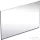 Geberit OPTION PLUS SQUARE 105x70 cm-es tükör LED világítással,matt fekete/eloxált alumínium 502.784.14.1