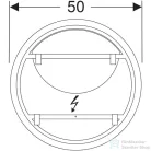 Geberit OPTION ROUND 50 cm-es tükör LED világítással,502.796.00.1