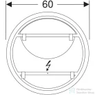 Geberit OPTION ROUND 60 cm-es tükör LED világítással,502.797.00.1
