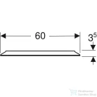 Geberit OPTION ROUND 60 cm-es tükör LED világítással,502.797.00.1