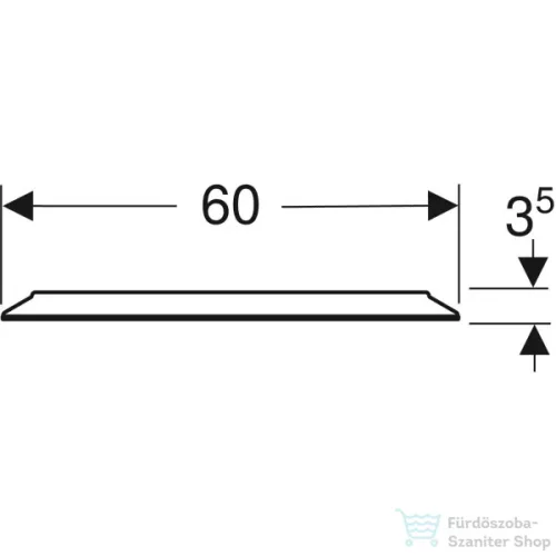 Geberit OPTION ROUND 60 cm-es tükör LED világítással,502.797.00.1