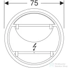 Geberit OPTION ROUND 75 cm-es tükör LED világítással,502.798.00.1
