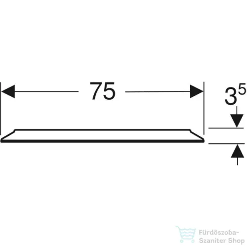 Geberit OPTION ROUND 75 cm-es tükör LED világítással,502.798.00.1