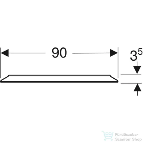Geberit OPTION ROUND 90 cm-es tükör LED világítással,502.799.00.1