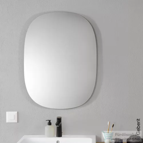 Geberit Option Oval 60x80 cm-es tükör világítással,502.800.00.1