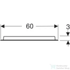 Geberit Option Oval 60x80 cm-es tükör világítással,502.800.00.1
