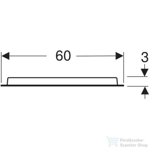 Geberit Option Oval 60x80 cm-es tükör világítással,502.800.00.1