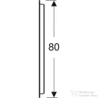 Geberit Option Oval 60x80 cm-es tükör világítással,502.800.00.1