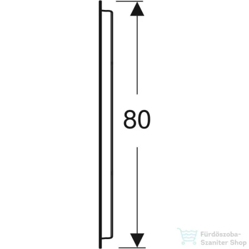 Geberit Option Oval 60x80 cm-es tükör világítással,502.800.00.1
