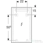 Geberit OPTION BASIC SQUARE 40x70 cm-es tükör LED világítással,eloxált alumínium 502.803.00.1