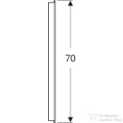 Geberit OPTION BASIC SQUARE 50x70 cm-es tükör LED világítással,eloxált alumínium 502.804.00.1