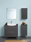 Geberit OPTION BASIC SQUARE 50x70 cm-es tükör LED világítással,eloxált alumínium 502.804.00.1