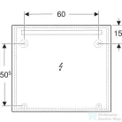 Geberit OPTION BASIC SQUARE 80x70 cm-es tükör LED világítással,eloxált alumínium 502.807.00.1