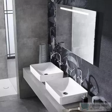 Geberit OPTION BASIC SQUARE 120x70 cm-es tükör LED világítással,eloxált alumínium 502.810.00.1