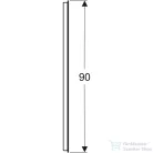 Geberit OPTION BASIC SQUARE 80x90 cm-es tükör LED világítással,eloxált alumínium 502.813.00.1
