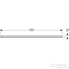 Geberit OPTION BASIC SQUARE 120x90 cm-es tükör LED világítással,eloxált alumínium 502.815.00.1