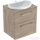 Geberit SELNOVA SQUARE 59,1x50,2 cm-es 2 fiókos alsószekrény pulttal és Variform mosdóval,hikoridió 502.870.00.1