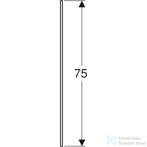 Geberit Selnova Square 60x75 cm-es tükör világítás nélkül,502.891.00.1