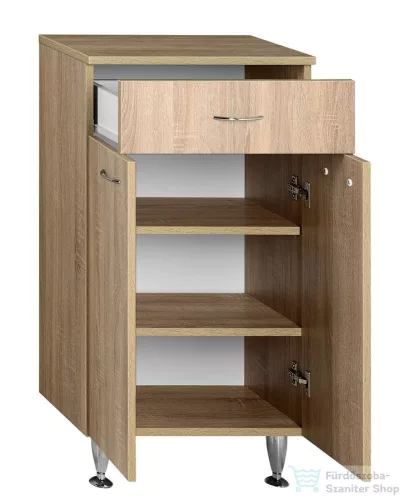 AQUALINE ZOJA/KERAMIA FRESH állószekrény, fiókokkal, 50x78x29cm, platina tölgy 50315