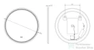 Kielle IDOLIO 80 cm-es LED tükör, fűtéssel, fekete 50324044