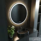 Kielle IDOLIO 80 cm-es LED tükör, fűtéssel, fekete 50324044